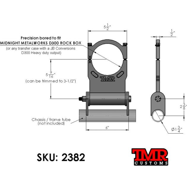 ATLAS Transfer Case Support/Ring KIT TMR Customs
