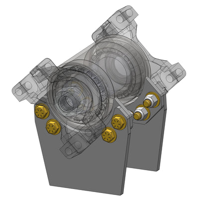2 Piece Driveshaft Carrier Bearing Mount - Laser