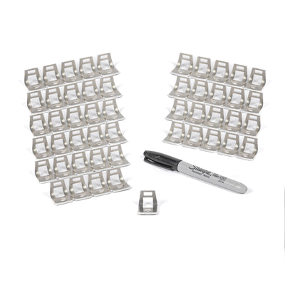 Stainless Steel Bolt On Zip Tie Tab/Cable Tie Tab - 50 Pack