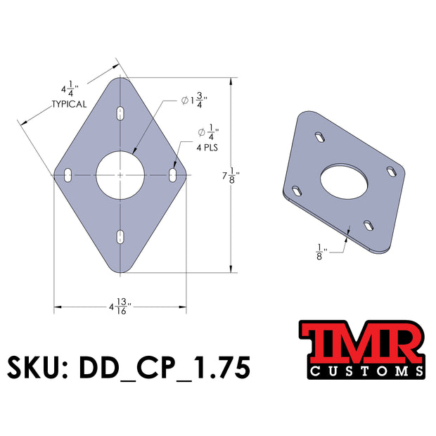 Deuling Design Roll Cage to Frame Plates