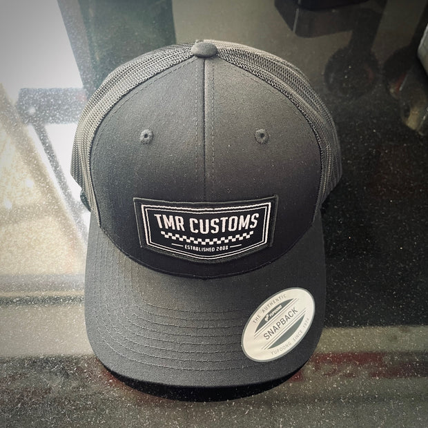 TMR Customs "SPEEDY" Black Curved Bill Hat