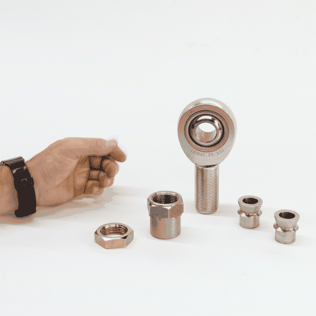 7/8” FK Rod End (Heim Joint) Package with Hex Tube Adapter