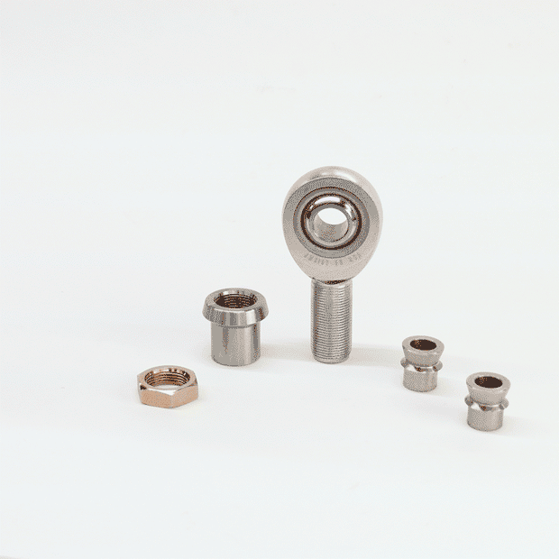 5/8" FK Rod End (Heim Joint) Package with Round Tube Adapter