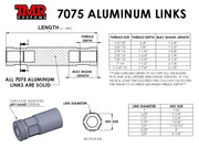7075 Aluminum Links - 2" Diameter