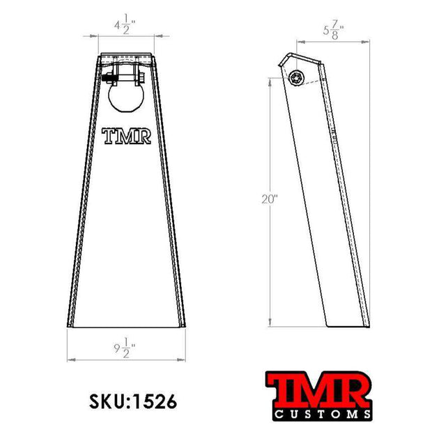 Universal Rear Coilover/Shock/Strut Towers - EXTENDED HEIGHT - TMR Customs
