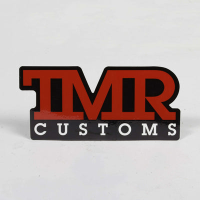 TMR Customs Signature Decal - Black & Red