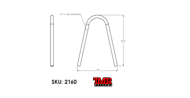 1.5" Universal Shock Hoop Kit - EXTENDED HEIGHT