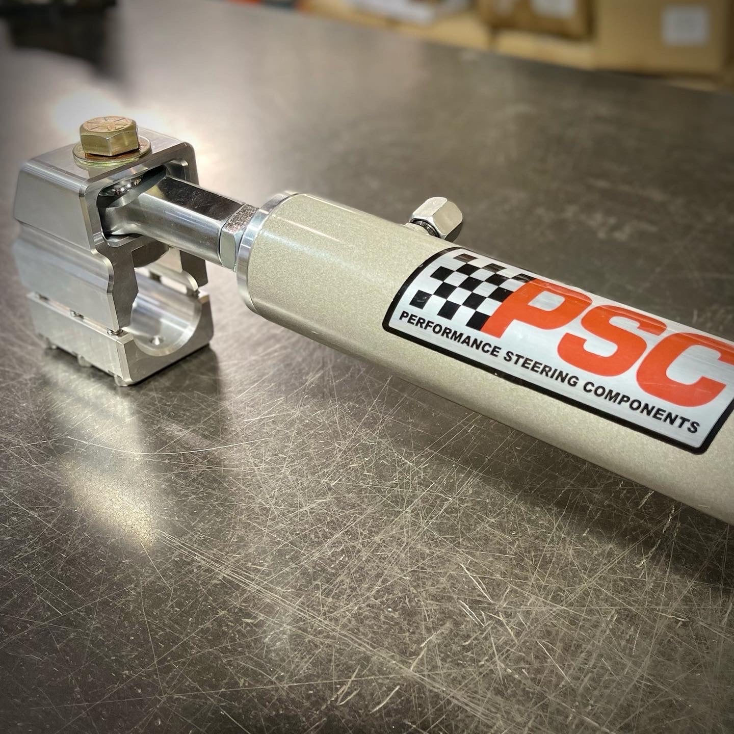 Double Shear Tie Rod Clamp Hydraulic Assist TMR Customs