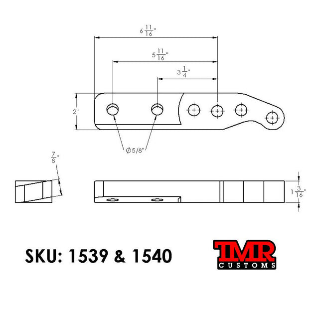Dana 44 High Steer Arms Flat TMR Customs