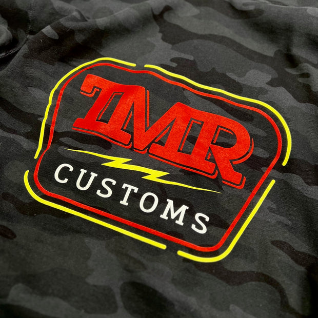 TMR Customs "THE MARK" Black Camo Pullover Hoodie