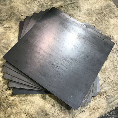 1/4" Thick Mild Steel Sheet - 12" x 12"