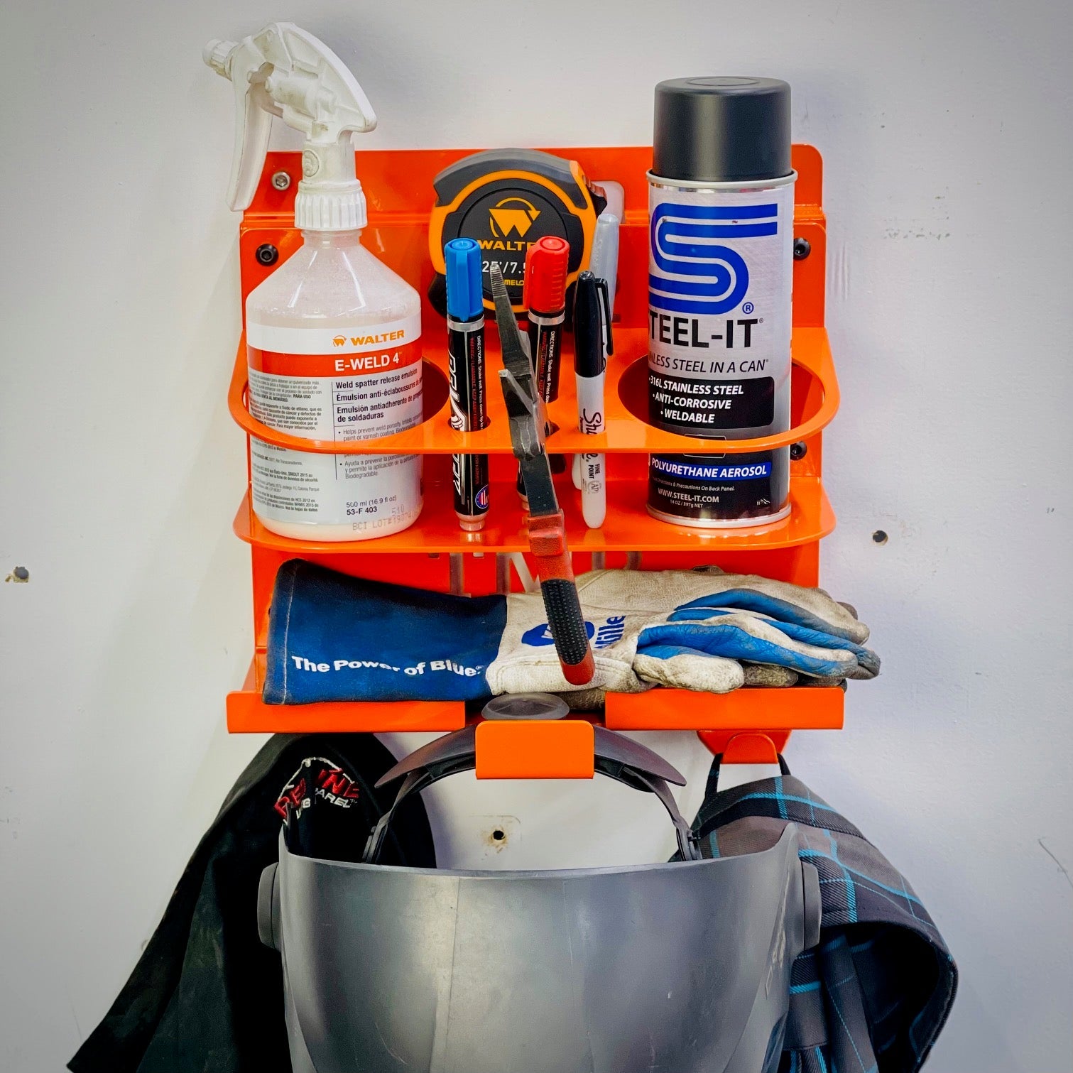Wall Mount Weld Organizer The Whole Shebang TMR Customs