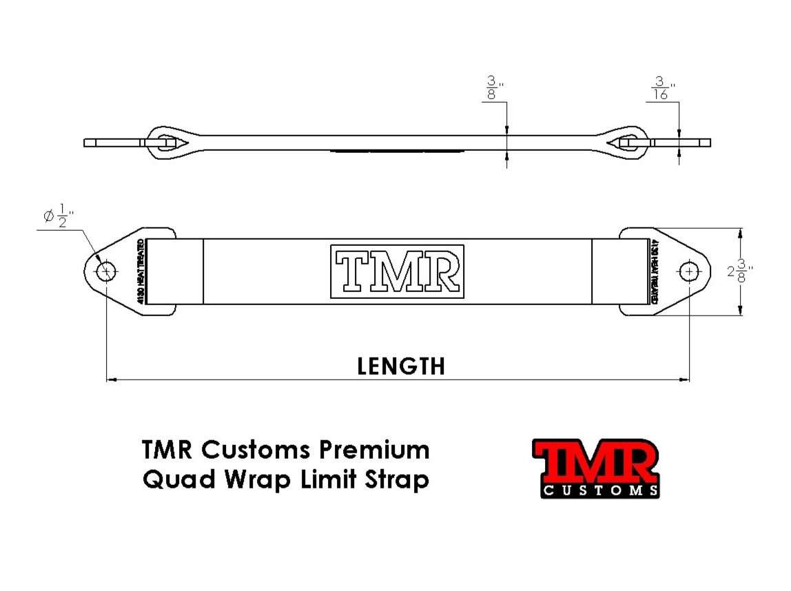 Premium Quad Wrap Limit Strap Suspension Limiting Straps TMR Customs