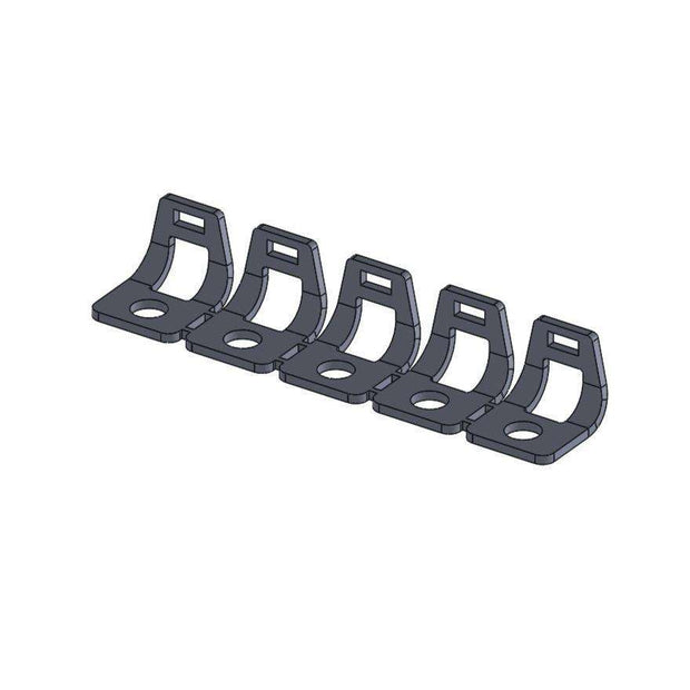 Aluminum Bolt On Zip Tie Tab/Cable Tie Tab - 10 Pack
