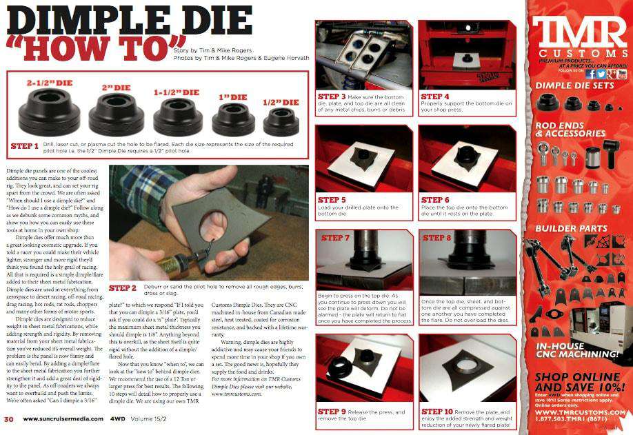 dimple様 Dimple Die 7 Piece Master Set - TMR Customs